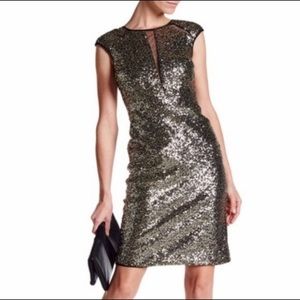 Black Sequin Nicole Miller Dress